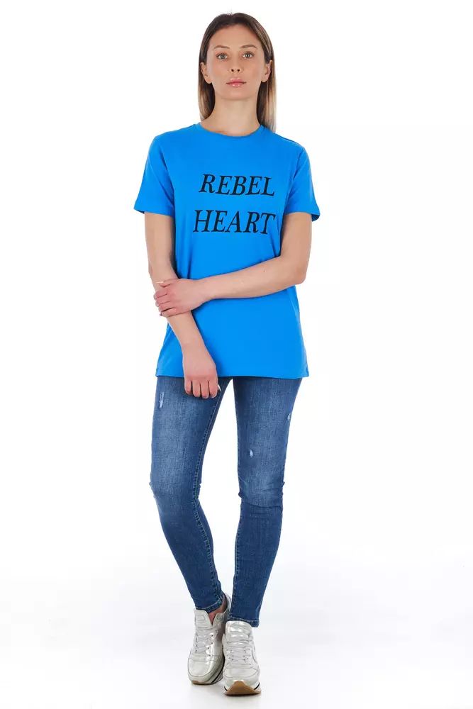 Blue Rebel Print T-Shirt