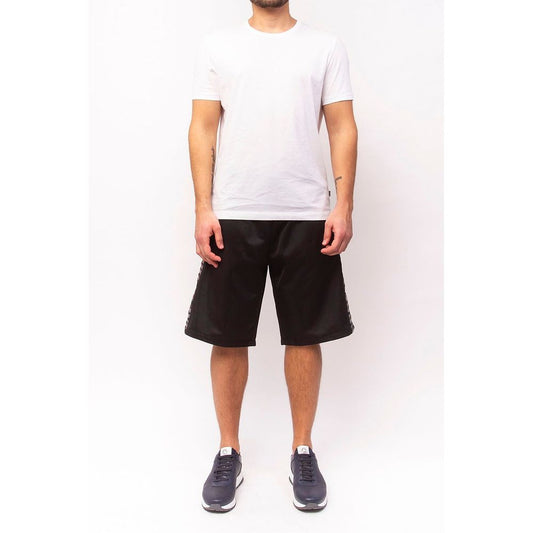 Bikkembergs Men's Black Polyester Bermuda Shorts