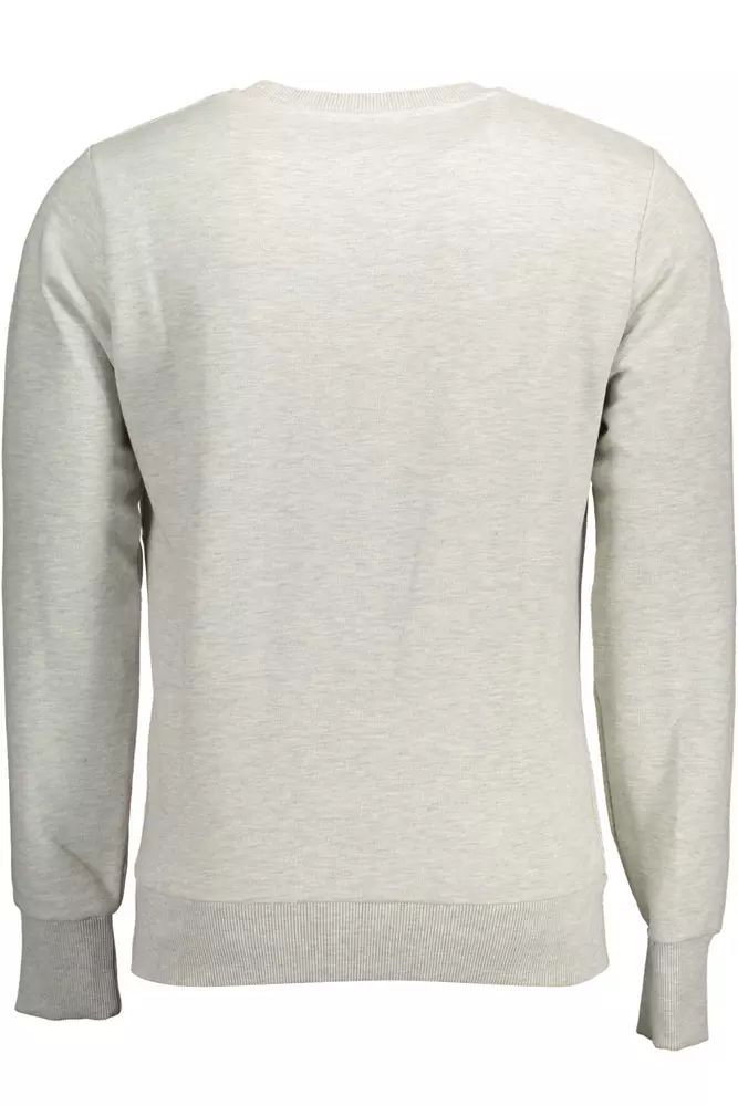 Superdry Men's Gray Cotton Round Neck Sweater