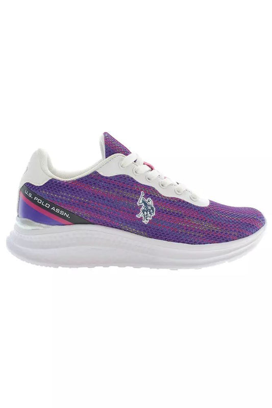Elegant Purple Lace-up Sneakers