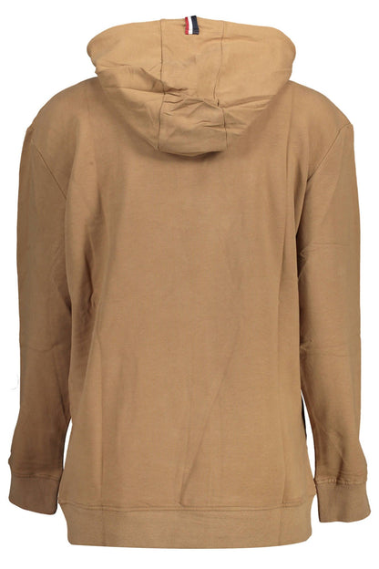 U.S. Polo Assn. Women's Brown Cotton Sweater Hoodie