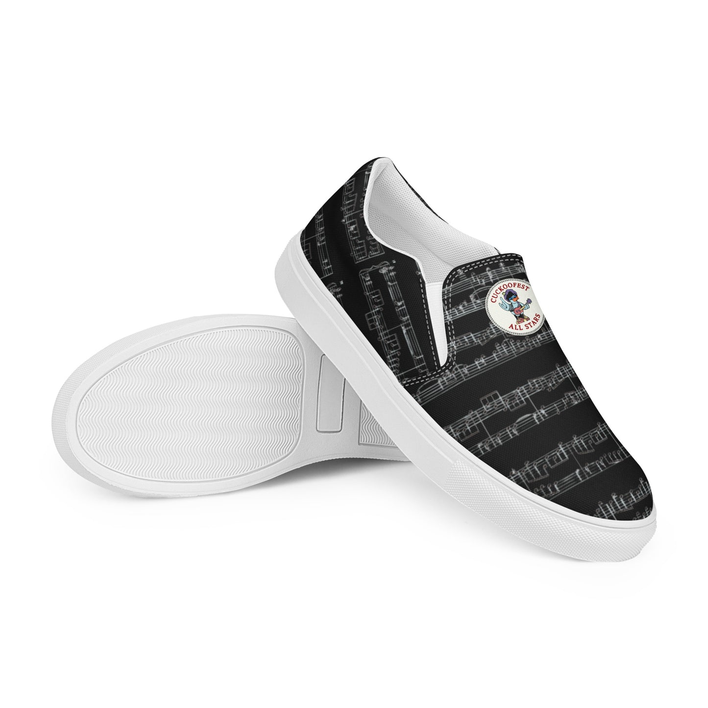 Cuckoofest '24 Women’s slip-on canvas shoes