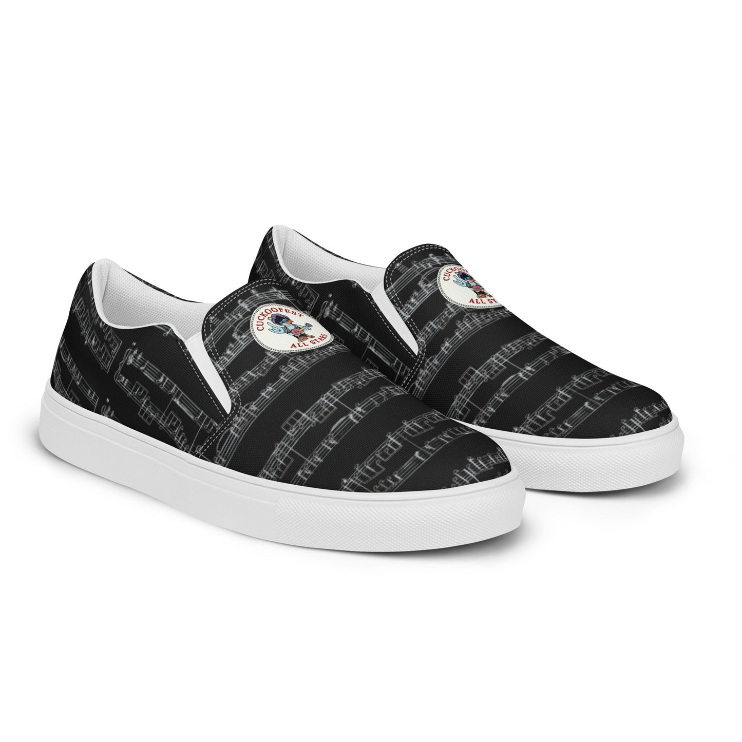 Cuckoofest '24 Women’s slip-on canvas shoes