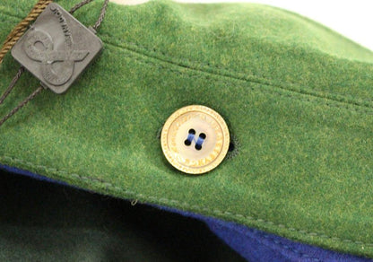 Habsburg Blue Green Wool Jacket Coat - Designed by Andrea Incontri Available to Buy at a Discounted Price on Moon Behind The Hill Online Designer Discount Store