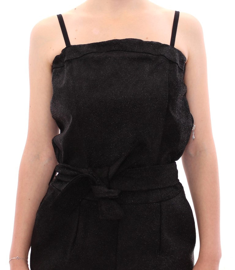 Black Leather Jumpsuit - Designed by La Maison du Couturier Available to Buy at a Discounted Price on Moon Behind The Hill Online Designer Discount Store