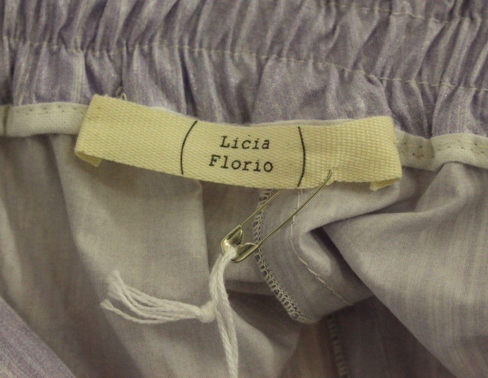 Licia Florio Women's Purple Above-Knee Wrap Shorts