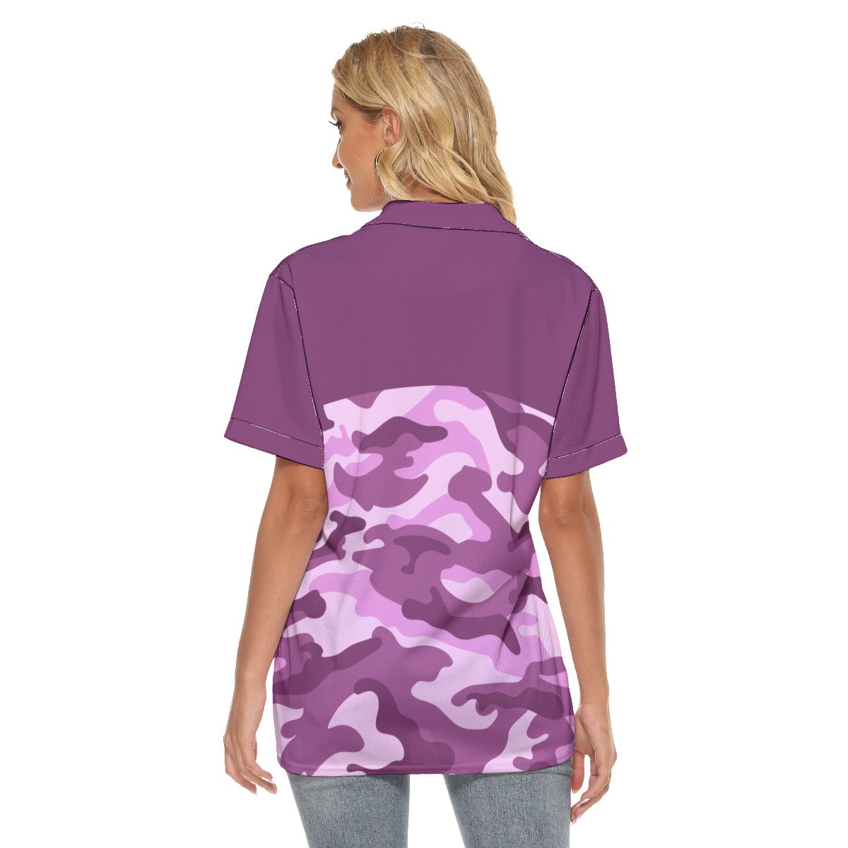 O'Riada's GS Purple & Pink Camo Women's Polo T-Shirt
