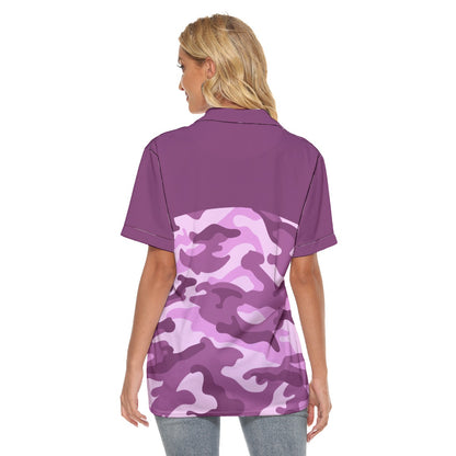 O'Riada's GS Purple & Pink Camo Women's Polo T-Shirt