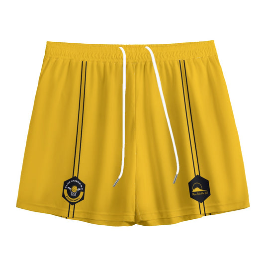 Club Amber Men's Mesh Shorts 2023 - Designed by Yoycol Available to Buy at a Discounted Price on Moon Behind The Hill Online Designer Discount Store