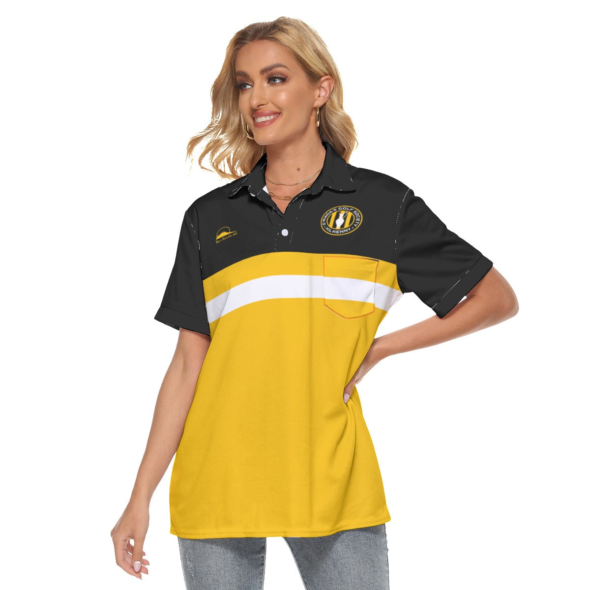 O'Riada's GS Black & Amber Women's Polo T-Shirt