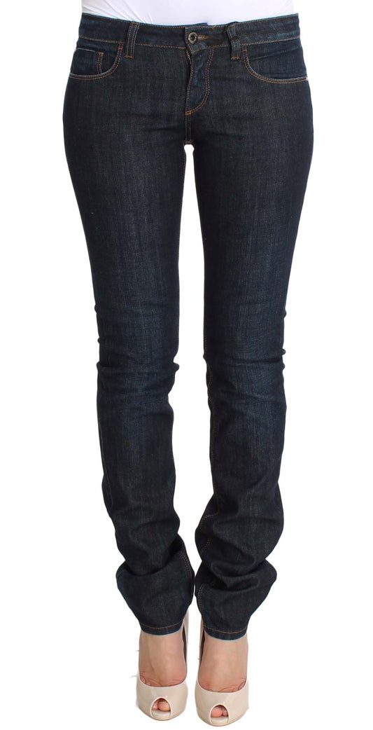 Blue Cotton Stretch Slim Fit Jeans - Designed by Costume National Available to Buy at a Discounted Price on Moon Behind The Hill Online Designer Discount Store