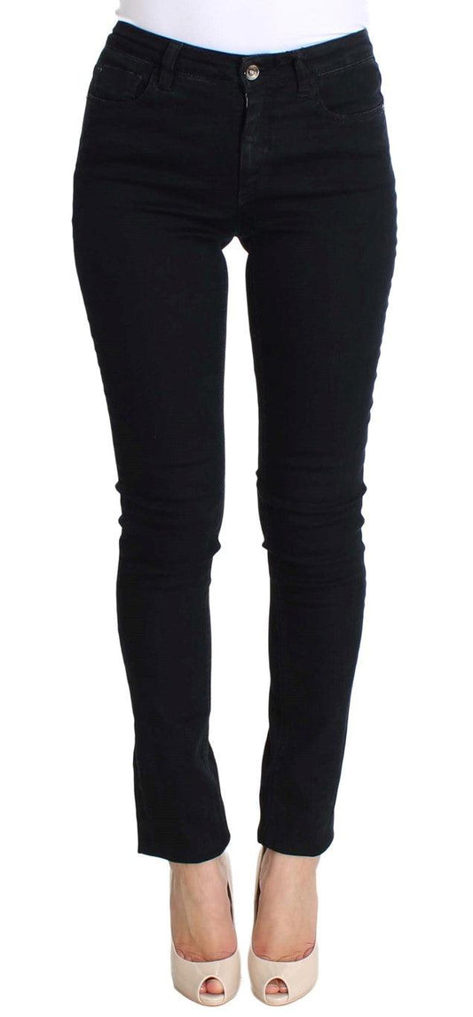 Black Cotton Stretch Slim Fit Jeans - Designed by Costume National Available to Buy at a Discounted Price on Moon Behind The Hill Online Designer Discount Store
