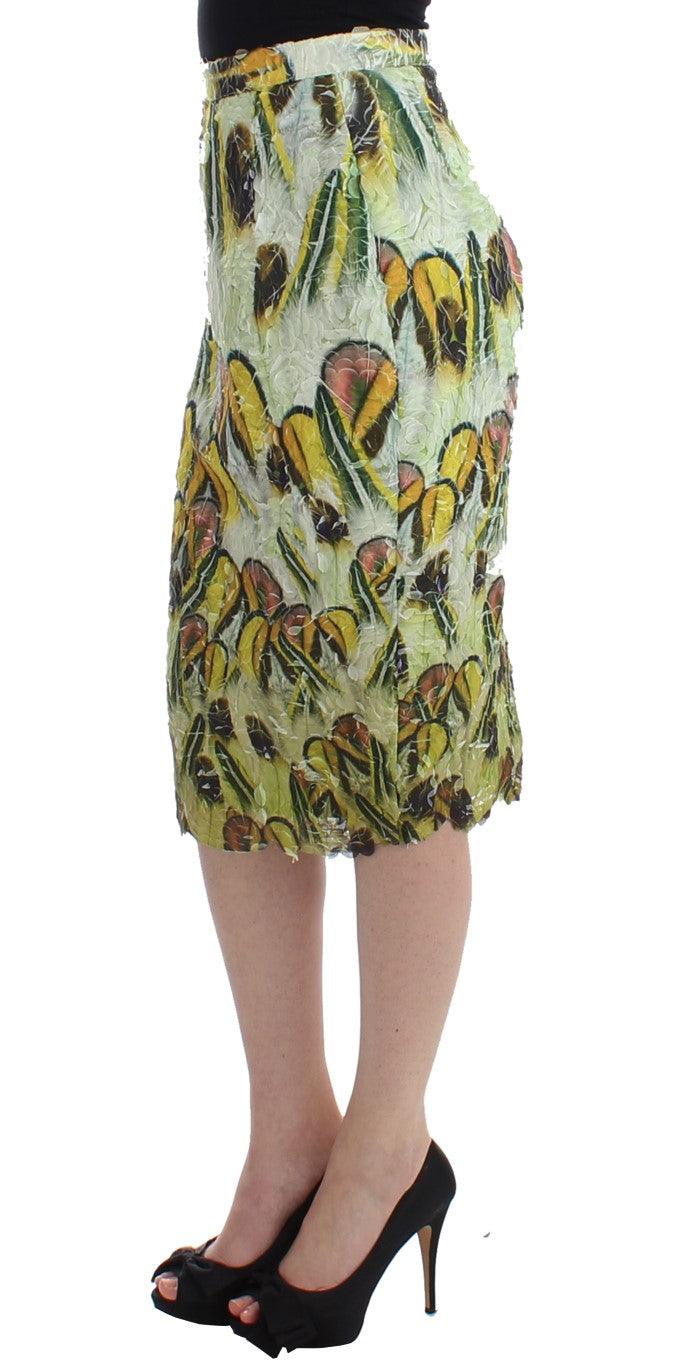 Multicolor Organza Pencil Skirt designed by Lanre Da Silva Ajayi available from Moon Behind The Hill's Women's Clothing range