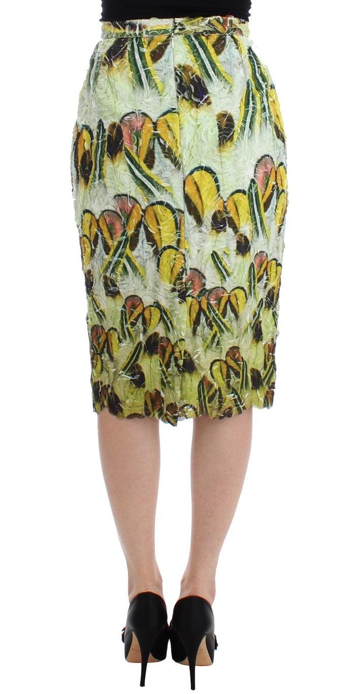 Multicolor Organza Pencil Skirt designed by Lanre Da Silva Ajayi available from Moon Behind The Hill's Women's Clothing range