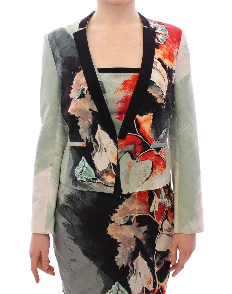 Multicolor Short Floral Blazer Jacket designed by Sachin & Babi available from Moon Behind The Hill's Women's Clothing range