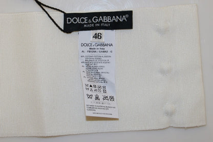 White Crystal Brass Wide Waist Runway Belt designed by Dolce & Gabbana available from Moon Behind The Hill's Women's Accessories range