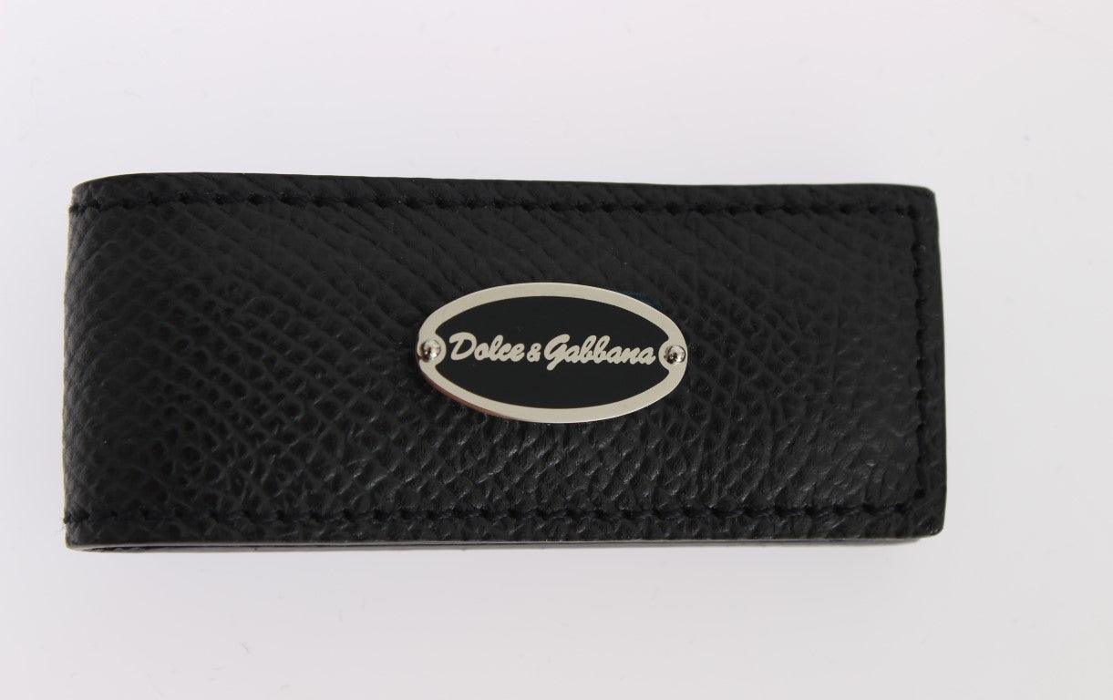 Dolce & Gabbana Blue Leather Magnet Money Clip - Designed by Dolce & Gabbana Available to Buy at a Discounted Price on Moon Behind The Hill Online Designer Discount Store