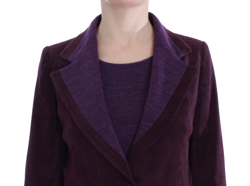 Purple Wool Suit T-Shirt Set designed by BENCIVENGA available from Moon Behind The Hill's Women's Clothing range