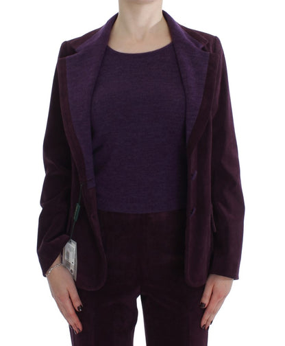 Purple Wool Suit T-Shirt Set designed by BENCIVENGA available from Moon Behind The Hill's Women's Clothing range