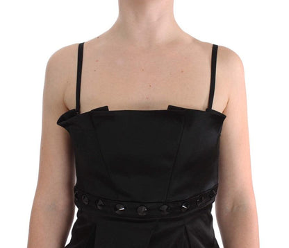 Black Tank Party Evening Top Blouse - Designed by Exte Available to Buy at a Discounted Price on Moon Behind The Hill Online Designer Discount Store