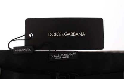 Silver Wide Belt Silk Cummerbund designed by Dolce & Gabbana available from Moon Behind The Hill's Men's Accessories range