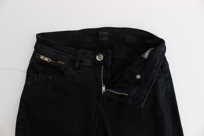 Black Cotton Slim Fit Denim Jeans - Designed by Costume National Available to Buy at a Discounted Price on Moon Behind The Hill Online Designer Discount Store