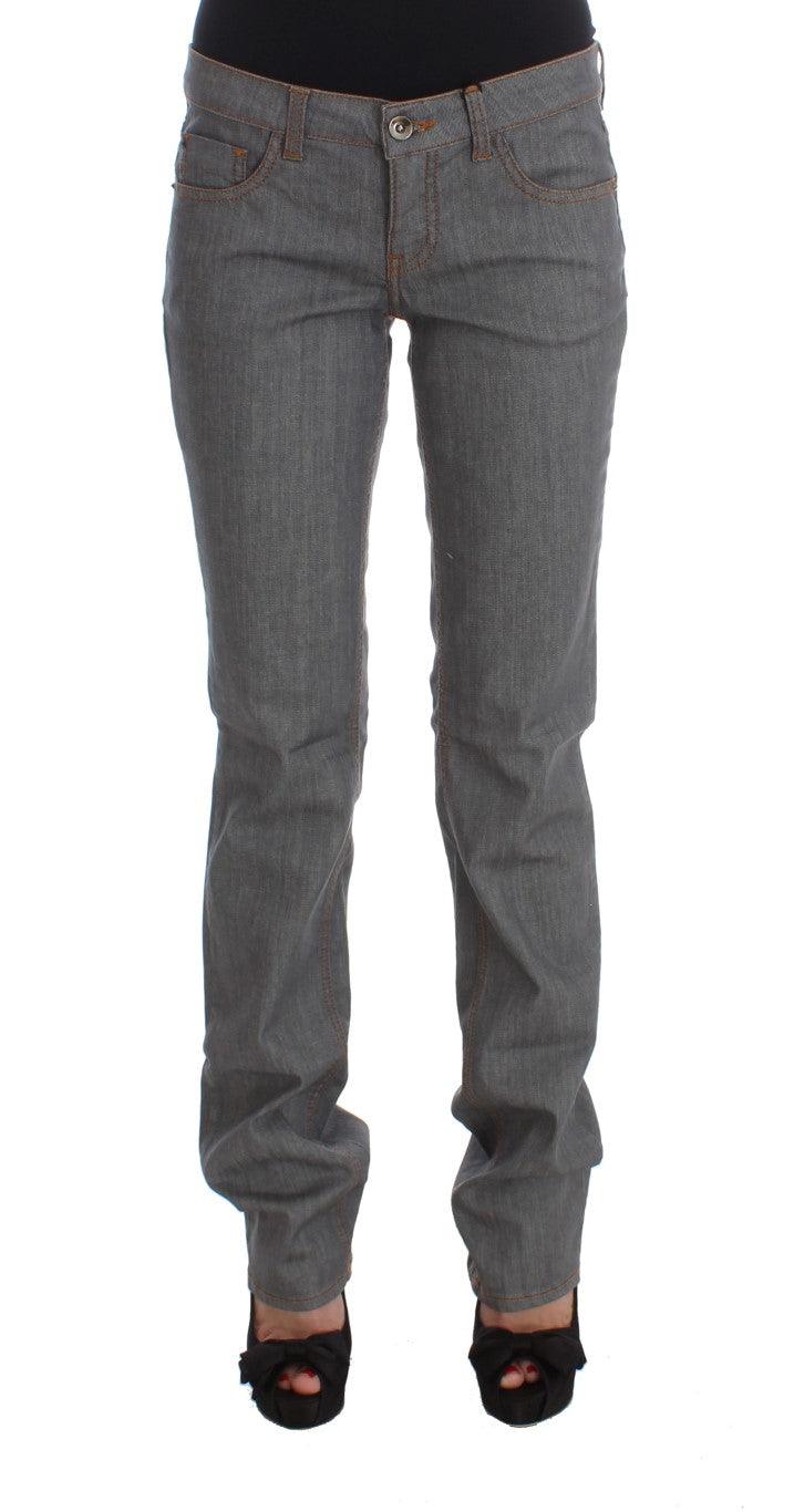 Gray Cotton Regular Fit Denim Jeans - Designed by Costume National Available to Buy at a Discounted Price on Moon Behind The Hill Online Designer Discount Store