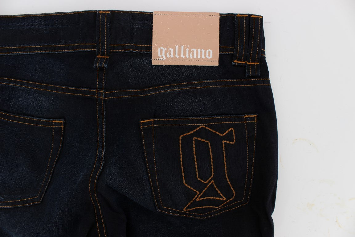 Blue Wash Cotton Slim Fit Jeans - Designed by John Galliano Available to Buy at a Discounted Price on Moon Behind The Hill Online Designer Discount Store