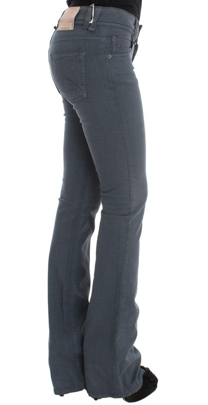 Blue Cotton Blend Slim Fit Bootcut Jeans - Designed by John Galliano Available to Buy at a Discounted Price on Moon Behind The Hill Online Designer Discount Store