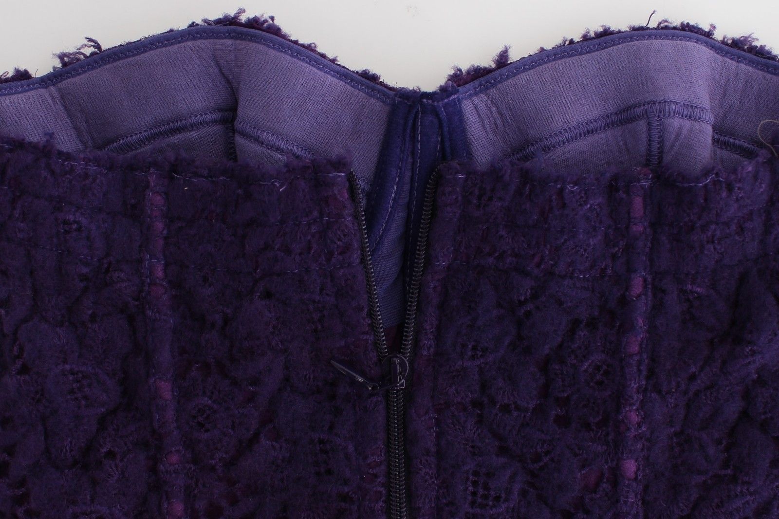 Lingerie Purple Corset Bustier Top Floral Lace designed by Ermanno Scervino available from Moon Behind The Hill's Women's Clothing range