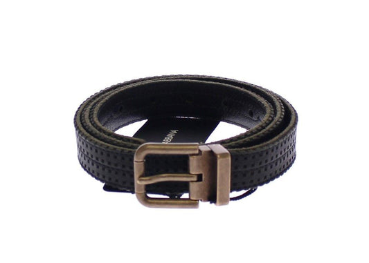 Blue Leather Logo Belt - Designed by Dolce & Gabbana Available to Buy at a Discounted Price on Moon Behind The Hill Online Designer Discount Store