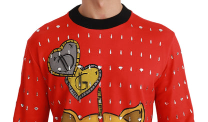 Red Crystal Pig of the Year Sweater