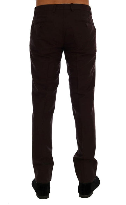 Purple Wool Stretch Formal Pants designed by Dolce & Gabbana available from Moon Behind The Hill's Men's Clothing range