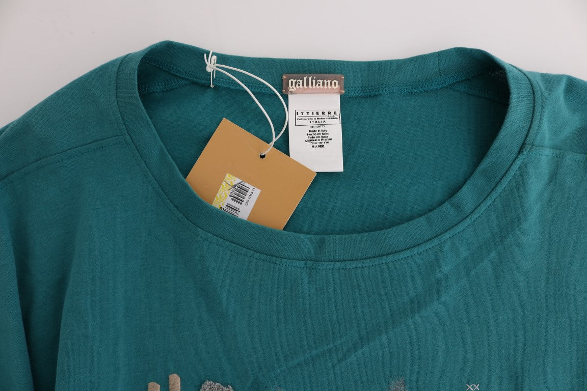 John Galliano Green Cotton Oversized Sweater - Designed by John Galliano Available to Buy at a Discounted Price on Moon Behind The Hill Online Designer Discount Store