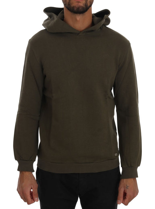 Green Pullover Hooded Cotton Sweater - Designed by Daniele Alessandrini Available to Buy at a Discounted Price on Moon Behind The Hill Online Designer Discount Store