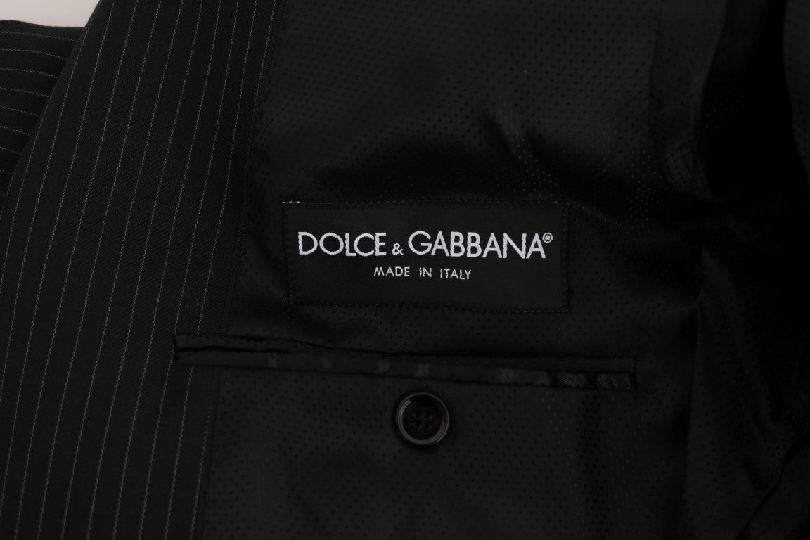 Dolce & Gabbana Men's Gray Double Breasted 3 Piece Suit - Designed by Dolce & Gabbana Available to Buy at a Discounted Price on Moon Behind The Hill Online Designer Discount Store