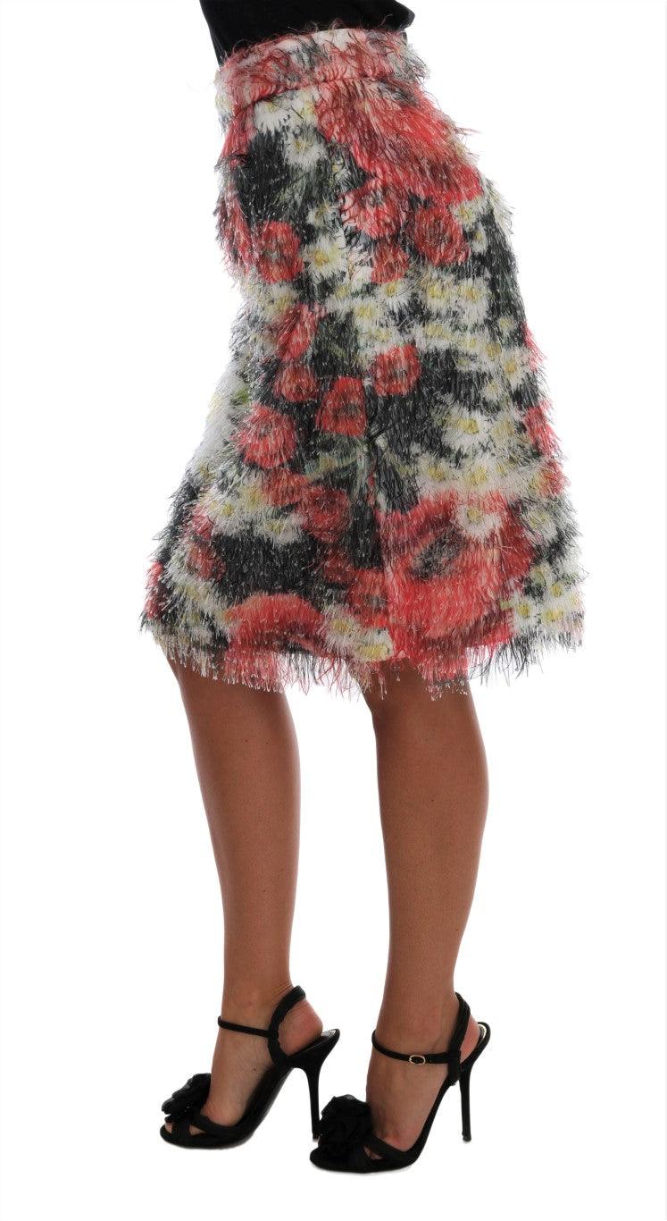 Floral Patterned Pencil Straight Skirt - Designed by Dolce & Gabbana Available to Buy at a Discounted Price on Moon Behind The Hill Online Designer Discount Store