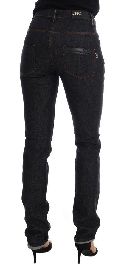 Blue Cotton Stretch Slim Fit Jeans - Designed by Costume National Available to Buy at a Discounted Price on Moon Behind The Hill Online Designer Discount Store