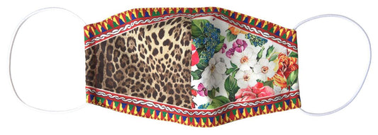 Multicolor Leopard Floral Elastic Ear Strap Face Mask