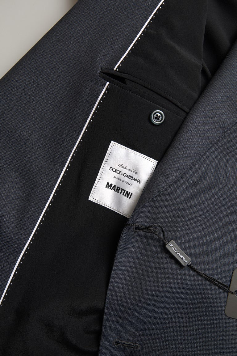 Dolce & Gabbana Blue 2 Piece Double Breasted MARTINI Suit