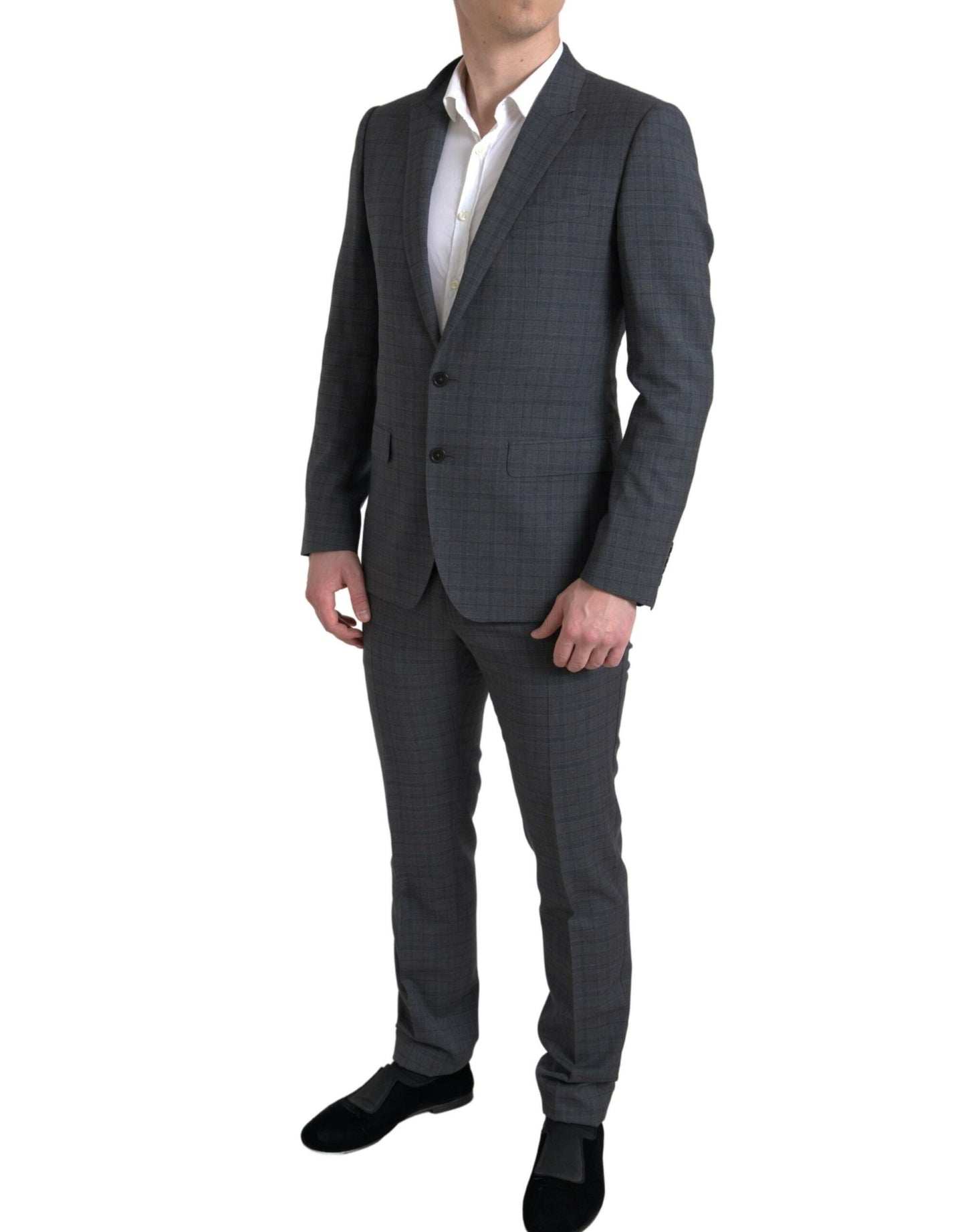 Dolce & Gabbana Gray 2 Piece Single Breasted MARTINI Suit