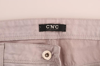 Beige Cotton Slim Fit Jeans - Designed by Costume National Available to Buy at a Discounted Price on Moon Behind The Hill Online Designer Discount Store