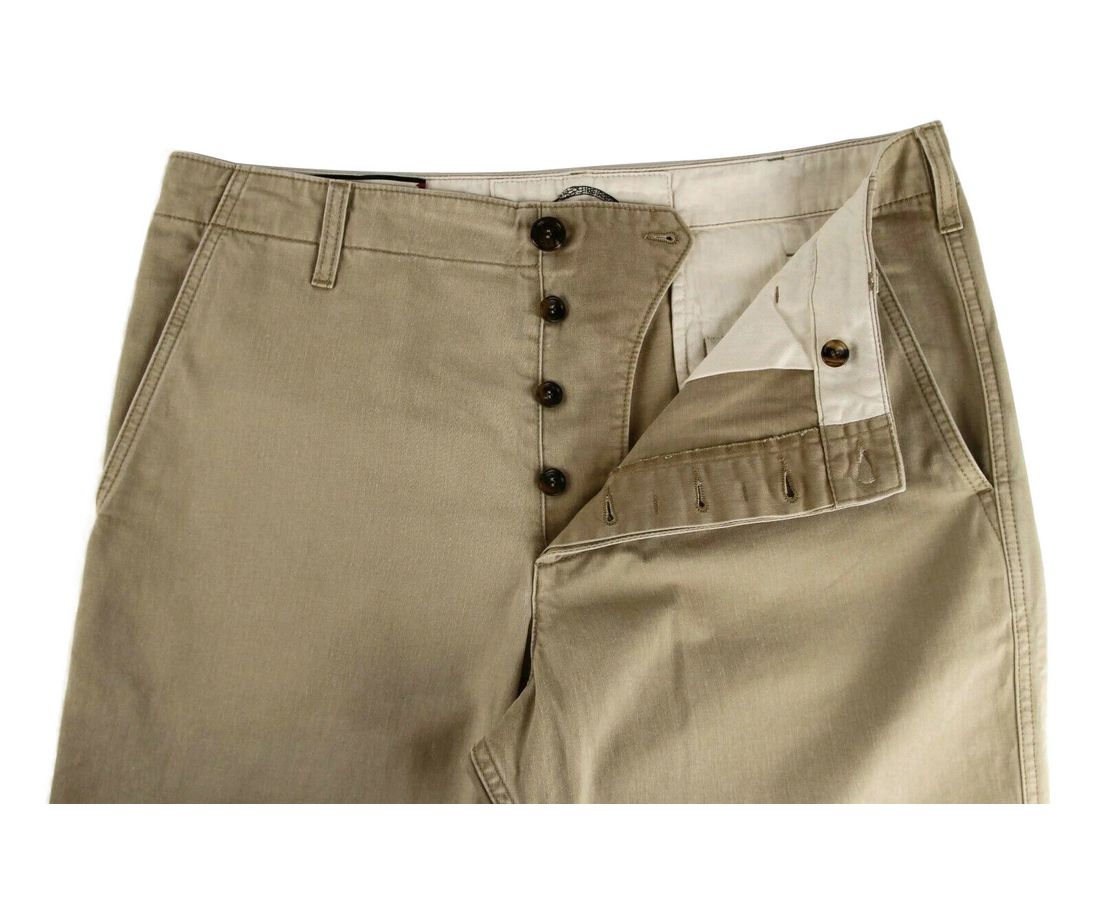Gucci Men's Light Brown Washed Cotton Pant Gucci Print - Designed by Gucci Available to Buy at a Discounted Price on Moon Behind The Hill Online Designer Discount Store