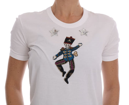 White Cotton Fairy Tale T-Shirt designed by Dolce & Gabbana available from Moon Behind The Hill's Women's Clothing range
