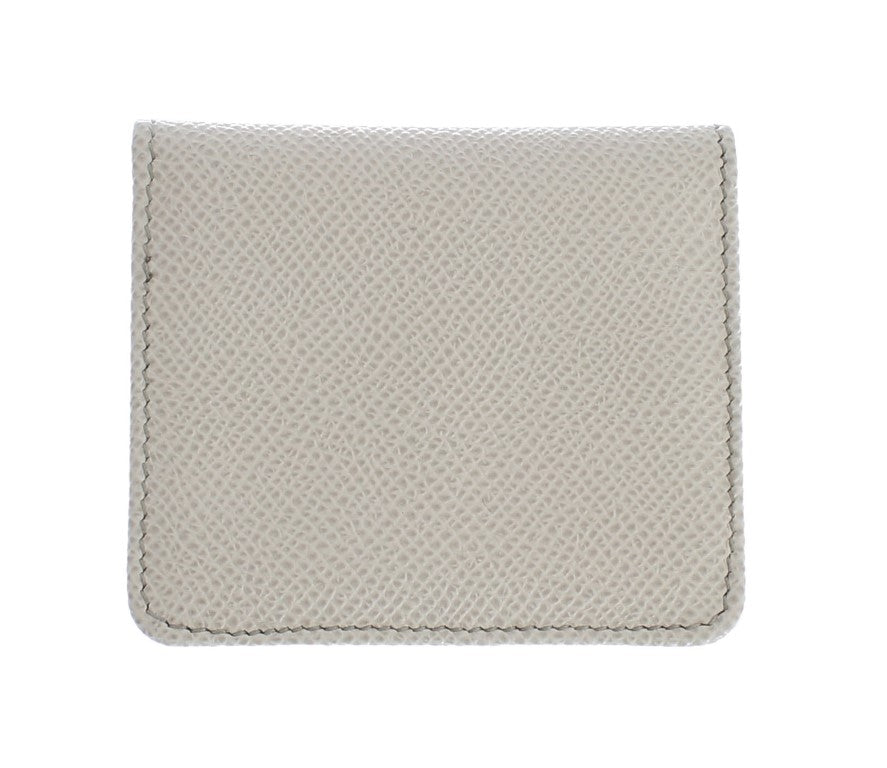 White Dauphine Leather Case Wallet designed by Dolce & Gabbana available from Moon Behind The Hill's Bags & Wallets range
