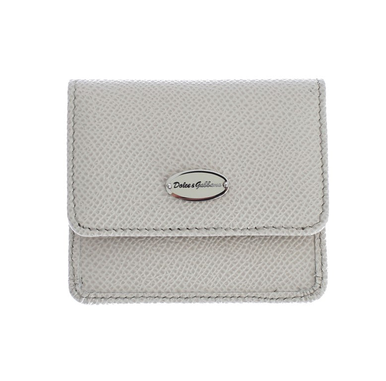 White Dauphine Leather Case Wallet designed by Dolce & Gabbana available from Moon Behind The Hill's Bags & Wallets range