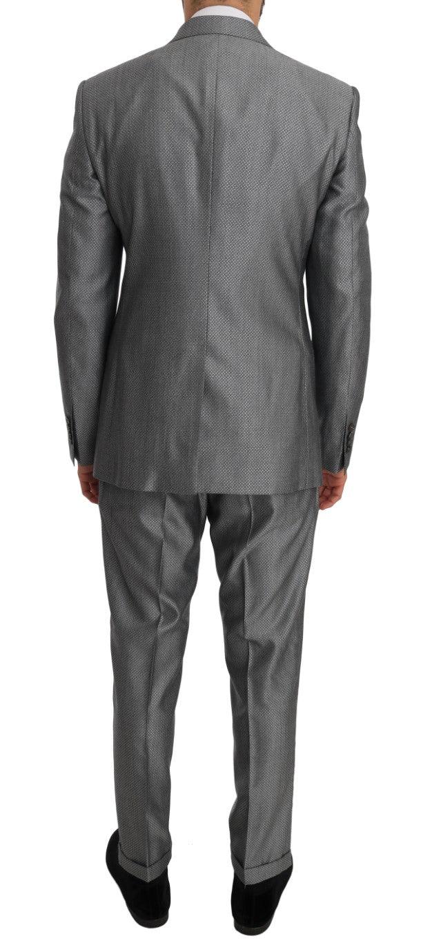 Dolce & Gabbana Men's Black Stretch Crystal Bee Slim Fit Suit - Designed by Dolce & Gabbana Available to Buy at a Discounted Price on Moon Behind The Hill Online Designer Discount Store