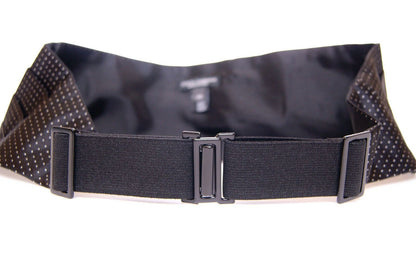 Black Waist Smoking Tuxedo Cummerbund  Belt - Designed by Dolce & Gabbana Available to Buy at a Discounted Price on Moon Behind The Hill Online Designer Discount Store