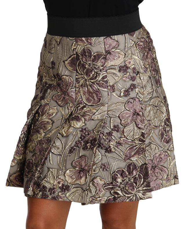 A-Line Mini Floral Print Jaquard Skirt - Designed by Dolce & Gabbana Available to Buy at a Discounted Price on Moon Behind The Hill Online Designer Discount Store