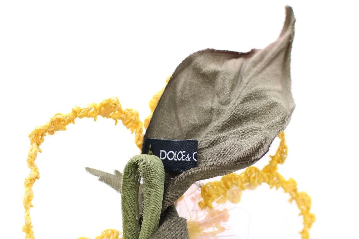 Floral Transparent HANDMADE Brooch - Designed by Dolce & Gabbana Available to Buy at a Discounted Price on Moon Behind The Hill Online Designer Discount Store